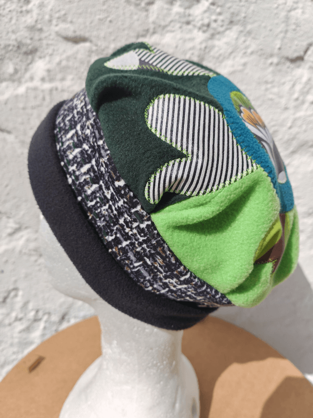 Chapeau toque fantaisie "Green"