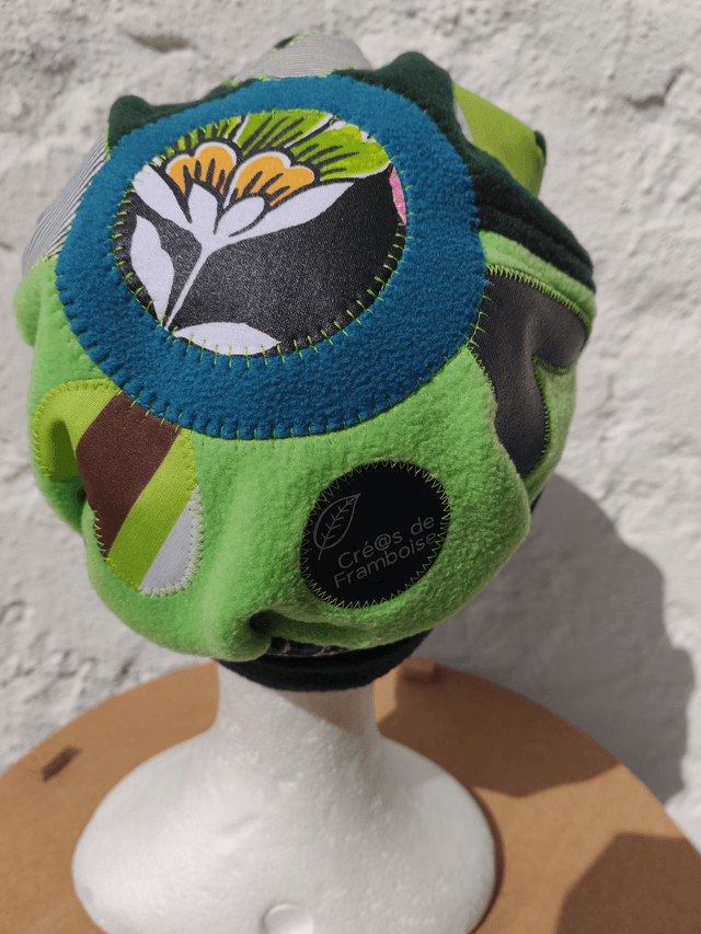 Chapeau toque fantaisie "Green"